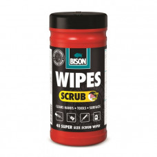 BISON WIPES SCRUB 40POT*6 L264