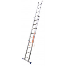 REFORM LADDER 2X12 UITGEBOGEN GEANODISEERD + TOPROLLEN