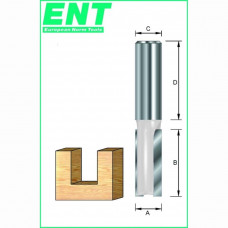 GROEFFREES HM 12X25X61MM MET LAGER OP KOLF, MET VASTE KOLF 8MM