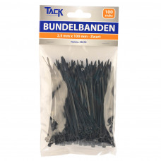 BUNDELBANDJE 2,5 X 100MM 100ST ZWART