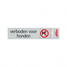 BORD ALULOOK VERBODEN VOOR HONDEN 165X44 MM ZELFKLEVEND