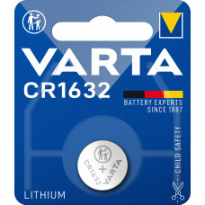 VARTA KNOOPCEL LITHIUM CR1632 3V Ø16X3,2MM, OP BLISTER