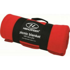 HIGHLANDER FLEECE BLANKET 170X130CM. RED