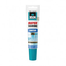 BISON SUPER SILICONE SANITAIR WIT TUB 150ML*6 NLFR