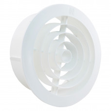 SX VENTILATIEROZET ROND 120MM WIT