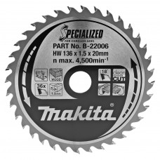 MAKITA CIRKELZAAGBLAD HOUT B-22006