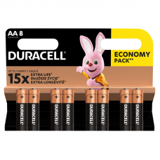 8 ST.DURACELL SIMPLY ALKALINE AA