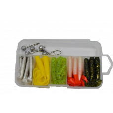 INVADER WORM & SHAD SET 30PCS. ASSORTED