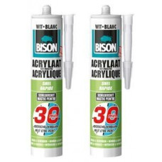 2X BISON ACRYLAATKIT 30 MINUTEN WIT CRT 300ML A2*6 NLFR