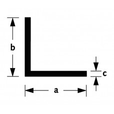 HOEKPROFIEL MESSING 25X25X2MM 100CM