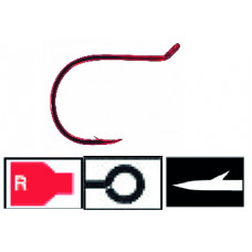 MUSTAD RED DROPSHOT HOOK (NP-RB) 10PCS. 2