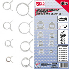 ASSORTIMENT VEER-SLANGKLEMMEN, 80DLG., BGS 9475