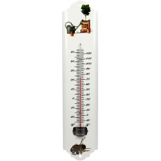 THERMOMETER METAAL WIT 30CM