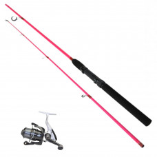 FISHING GEAR SPIN 165 PINK COMBO SET