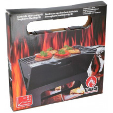 BBQ COOKING DRAAGBARE HOUTSKOOLGRILL 46X28X36,5CM.