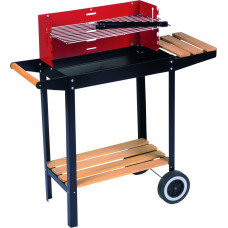 BBQ COOKING GRILL STAAL (2-WIELEN)