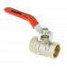 BONFIX KOGELKRAAN 1" BI.DR. X 1" BI.DR. + RODE HENDEL PN25