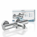 LOS ANGELES THERMOSTATISCHE BADKRAAN, CHROOM