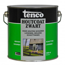 TENCO HOUTCOAT ZWART 2,5LTR
