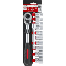 RATEL- EN DOPPEN SET 1/2"13 DELIG