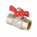BONFIX KOGELKRAAN 3/4" BI.DR. X 3/4" BI.DR.+VLINDERGR. ROOD