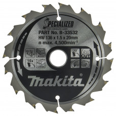 MAKITA CIRKELZAAGBLAD HOUT B-33532