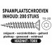 SPAANPLAATSCHROEF PK TX MET NIBS+SNIJPUNT VZ 3.5 X 25 200ST