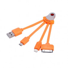 3IN1 USB OPLAADKABEL APPLE/MICRO