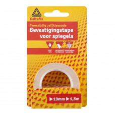 BEV.TAPE VOOR SPIEGELS WIT 1.5M 19MM 0.5MM