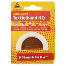 WATERVAST TEXTIELBAND WIT 4 M 38 MM