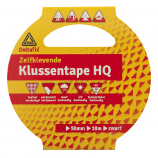 KLUSSENTAPE ZWART 10 M 50 MM