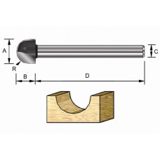 HOLPROFIELFREES HM R4.8 KOLF 6MM