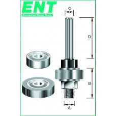 FREESSPINDEL MET LAGER 6.35MM OPNAME GAT KOLF 8MM