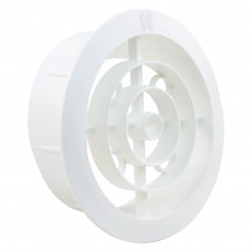 SX VENTILATIEROZET ROND 100MM WIT