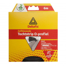 TOCHTSTRIP O-PROF. EPDM 6MX9MM X6MM ZWART