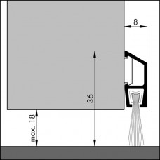 TOCHTPROFIEL/DORPELPROFIEL IDS-BA-100 (DE LUXE)