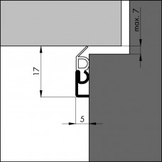 TOCHTPROFIEL ELLEN 2300 MM ELRO-WIT