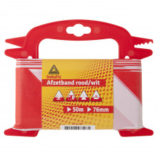 AFZETBAND HASPEL ROOD-WIT 25 M