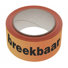 PVC TAPE "BREEKBAAR" ORANJE 66MX 50MM