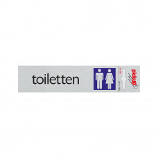 BORD ALULOOK TOILETTEN 165X44 MM ZELFKLEVEND