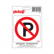 STICKER VERBODEN TE PARKEREN 100X100 MM