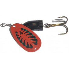 LFT RATTLE SPINNER (2) FIRE ORANGE