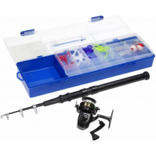 FISHING GEAR (COMBO SET) TELESKOOP 160CM. (INCL. ACCESSOIRES)