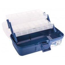 JARVIS WALKER 1-TRAY BLUE/CLEAR TACKLE BOX