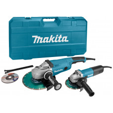 MAKITA 230 V HAAKSE SLIJPERSET 125/230 MM DK1163GX