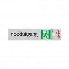 BORD ALULOOK NOODUITGANG 165X44 MM ZELFKLEVEND